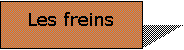 Zone de Texte: Les freins 