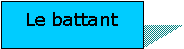 Zone de Texte: Le battant 